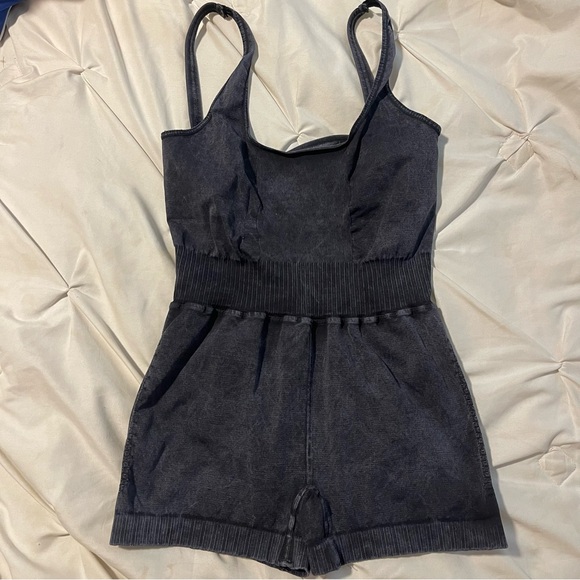 Free People Good Karma Runsie🖤✨ - Picture 6 of 11